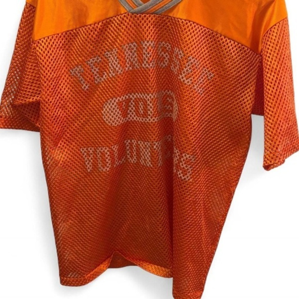 GTS UT- Volunteers Mesh Jersey Orange V-Neck Graphic Shirt Mens L